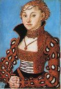 Lucas Cranach Portrait d'une noble dame saxonne china oil painting artist